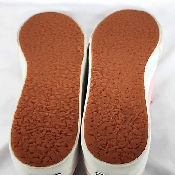 SUPERGA STYLE PLATFORM SNEAKER WOOL PINK WOMAN'S SIZE 8.0 WIDE IN GUC VERY CUTE - Picture 10 of 16